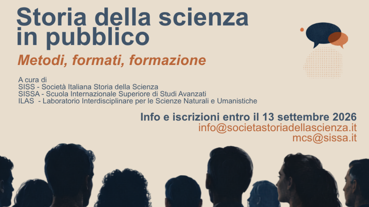 Storia della scienza in pubblico. Metodi, formati, formazione